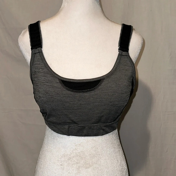 gray & black Duluth Trading Co sports bra size medium - Picture 1 of 4